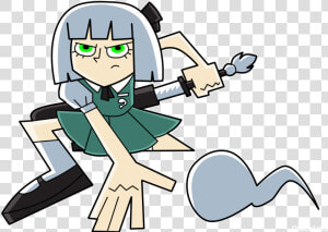 “ “ Youmu Phantom ” danny Phantom And Touhou Project   Youmu Konpaku Danny Phantom  HD Png Download