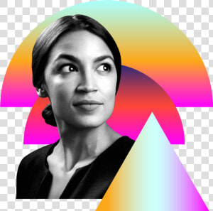 Photo Illustration Of Alexandria Ocasio cortez In Black  HD Png Download