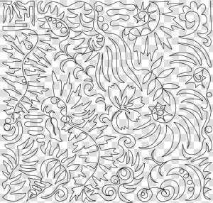 Ferns Pantograph  By Laura Lee Fritz   Line Art  HD Png Download