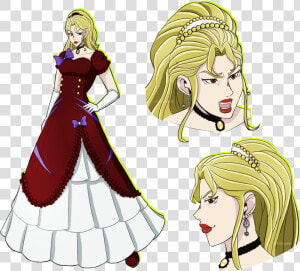 Hisueo Dio Brando Clothing Woman Facial Expression  HD Png Download