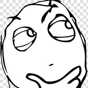 Meme Wondering   Png Download   Drawing Meme Face  Transparent Png