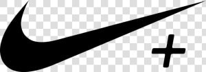 White Nike Swoosh Png Clipart Download   Nike Plus Logo Png  Transparent Png