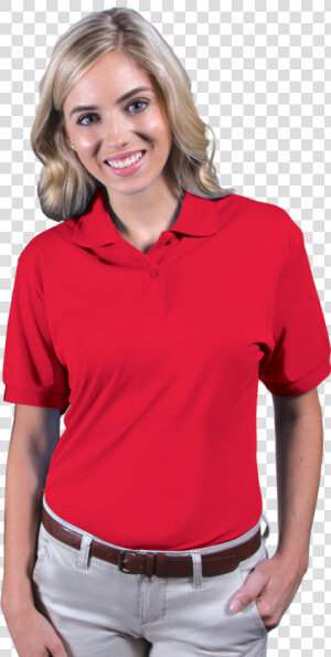 Ladies Wicking Solid Snag Resist Polo   Polo Shirt  HD Png Download