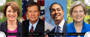 Julian Castro Elizabeth Warren  HD Png Download