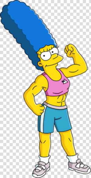 Image Muscular Marge Tapped Out   Simpsons Muscle Marge  HD Png Download