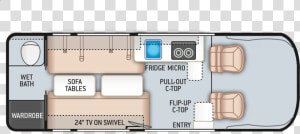 Floorplan   Thor Motor Coach Sequence  HD Png Download