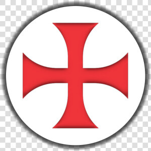 Large Templar Cross On Black Background   Cross Templar  HD Png Download