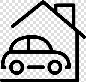 Car Garage House Home Comments   House And Car Clip Art  HD Png Download