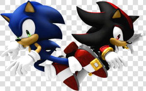 Sonic And Shadow   Sonic Vs Shadow Png  Transparent Png