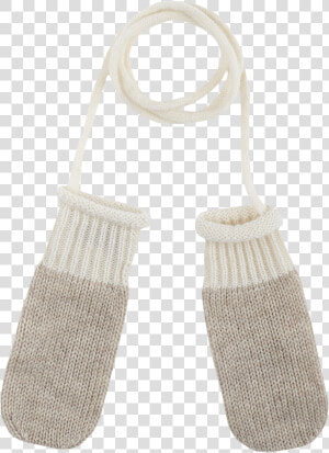 Cashmere Knitted Mittens With String   Garment Bag  HD Png Download