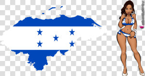 Honduras Flag Map  HD Png Download