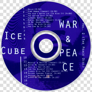 War  amp  Peace Vol   Ice Cube War And Peace Vol 2 Cd  HD Png Download