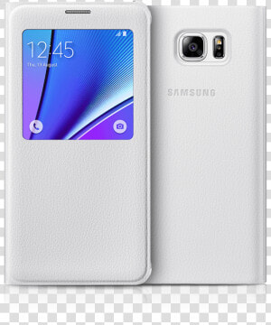 White Pearl Galaxy Note 5 With White S View Cover   Samsung Galaxy Note 8 S View Flip Cover  HD Png Download