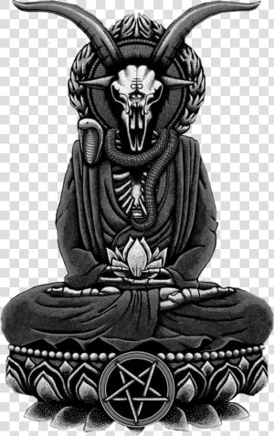  satan  devil  baphomet  leviathan  сатана  дьявол   Baphomet Buddha  HD Png Download