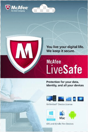 Livesafe™  Unlimited Device   1 Year   Antivirus Mcafee Live Safe  HD Png Download