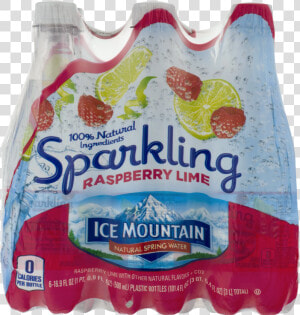 Ice Mountain® Sparkling Raspberry Lime Natural Spring   Sparkling Water Poland Spring  HD Png Download