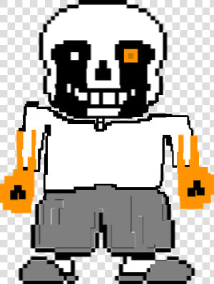 Ultratale Sans Sprite By Mcdeviantart   Sans Pixel Art Hard  HD Png Download