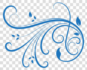 Transparent Swirl Design Clipart   Transparent Swirl Design Blue  HD Png Download