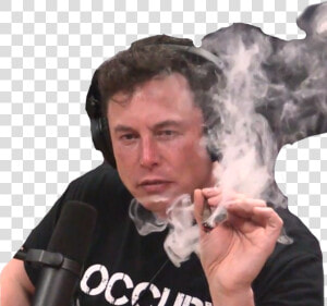 Sticker Other Elon Musk Joint Beuh   Elon Musk Smoking Weed  HD Png Download