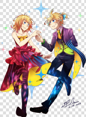 “happy 10th Anniversary Rin  amp  Len this Was My Piece   Villains  amp  Heroes Side V  HD Png Download