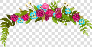 Top Border Design Png Flowers Top Border   Png Flower Top Border Clipart  Transparent Png