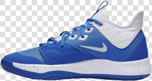 Nike Pg 3 Royal Blue white Paul George Mens Basketball   Nike Pg3 Basketball Shoes  HD Png Download