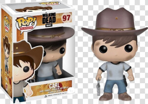 Funko Pop Tv The Walking Dead Series 4 Carl Action   Walking Dead Funko Pop Carl  HD Png Download