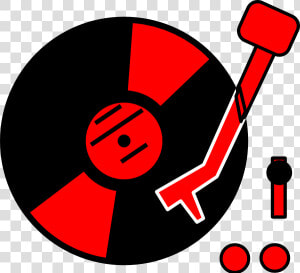 Turntable Red Clip Art At Clker   Turntable Clip Art  HD Png Download