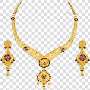 Necklace  Earring  Gold  Jewellery Png Image With Transparent   Jewelry Image Hd Png  Png Download