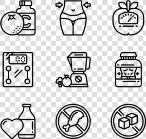 Diet And Nutrition   Email Phone Address Icons  HD Png Download