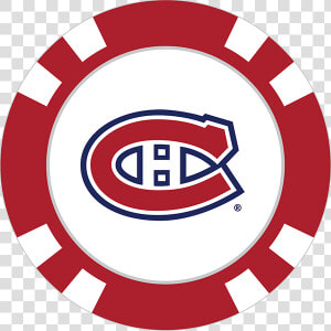 Montreal Canadiens Poker Chip Ball Marker  HD Png Download