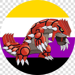  nonbinary Pride Icon  groudon kyogre primal Groudon primal   Pokemon Top 10 Legendary  HD Png Download