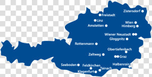 Österreich karte   Free Austria Vector Map  HD Png Download