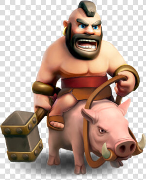 Transparent Hog Clipart   Hog Rider Clash Of Clans  HD Png Download