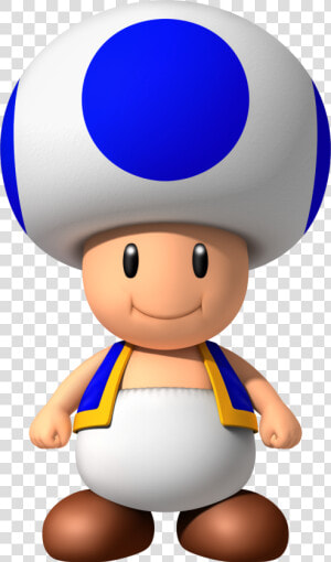 Mario Bros Wii Blue Toad  HD Png Download