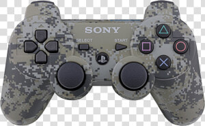 Sony Ps3 Dual Shock Controller Camo Green   Playstation 3 Controller Camouflage  HD Png Download