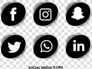 Social Media Icons Black Png   Transparent Social Media Icons Png  Png Download