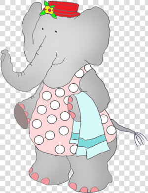 Elephant In Swim Suit   Elephant In Swimsuit  HD Png Download