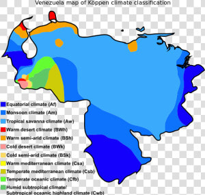 Mapa De Las Regiones Climáticas De Venezuela  HD Png Download