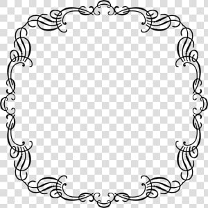 French Clipart Line   Vintage Line French Frames  HD Png Download