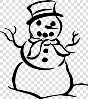 Free Black And White Snowman Png   Transparent Black And White Snowman  Png Download