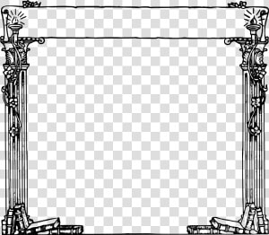 Images For Fancy Text Box Frame   Roman Pillars Clip Art  HD Png Download