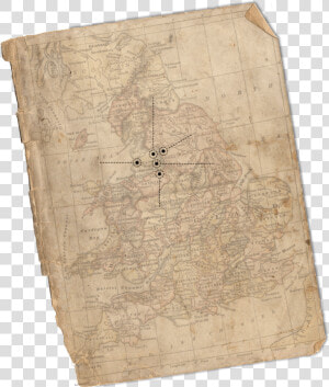 Uk Map   Vellum  HD Png Download