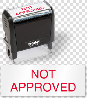 Not Approved Qc Stamp Self Inking   Verified Stamp With Date  HD Png Download