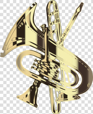 Mellophone metal brass Instrument   Emblem  HD Png Download