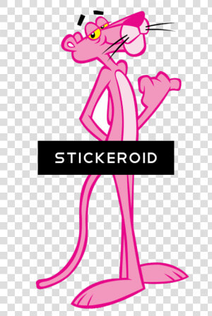 Pink Panther Hitchhiking   Transparent Png Pink Panther Png  Png Download