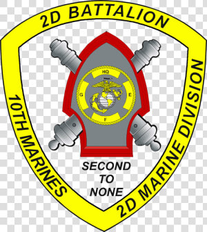 2nd Battalion 10th Marines Logo   2nd Battalion 10th Marines 2nd Marine Division  HD Png Download