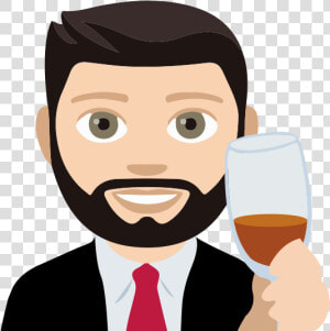 Blair Bowman Emoji   Man Light Skin Tone Beard Emoji  HD Png Download