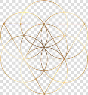 Transparent Gold Flower Png   Geometric Circle Sacred Geometry  Png Download