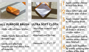 All Purpose Brush  Microfiber Cloth  Directions  HD Png Download